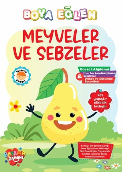 Boya Eğlen - Meyveler Vesebzeler Kolektıf