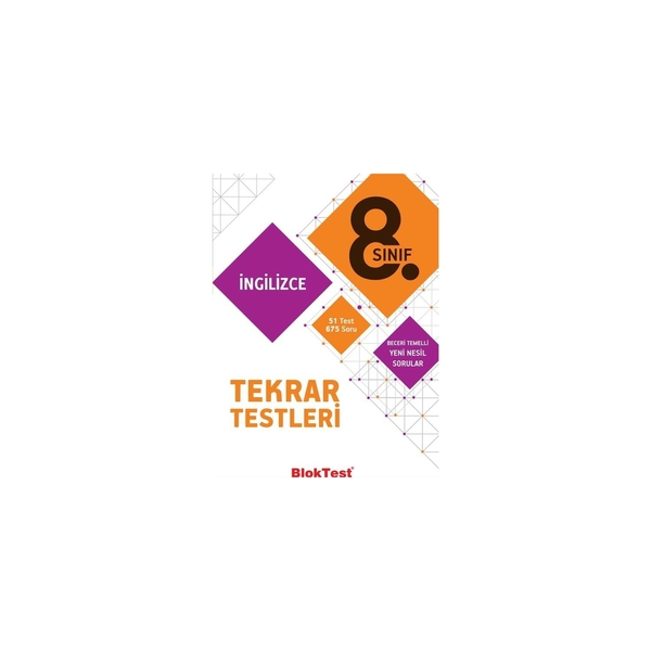 BlokTest Yayınları 8. Sınıf LGS İngilizce Tekrar Testleri BlokTest
