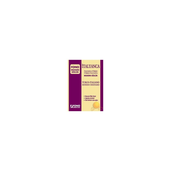 İtalyanca Modern Sözlük; İtalyanca-Türkçe / Türkçe-İtalyanca Birsen Çankaya