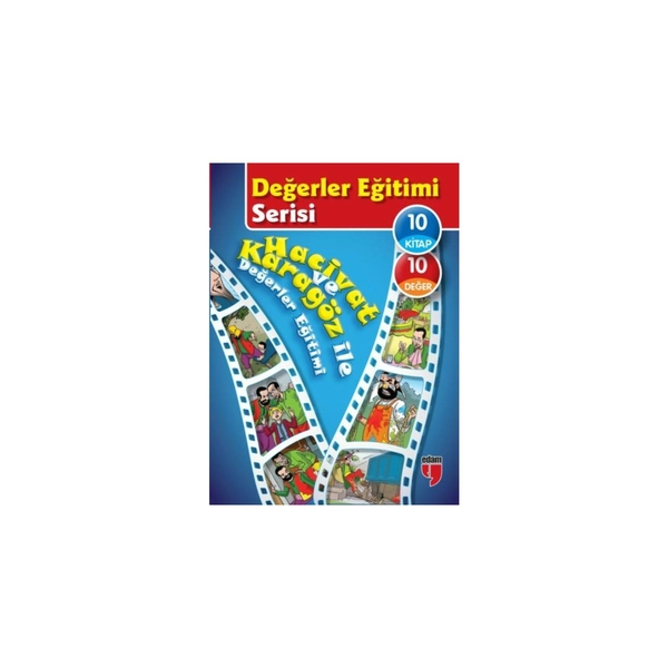 Değerler Eğitimi Serisi - Hacivat ve Karagöz ile Değerler Eğitimi (10 Kitaplık Set) Elif Akardaş
