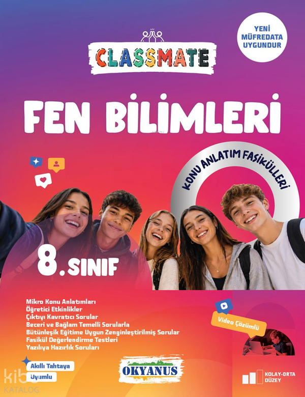 Okyanus Yayınları 8. Sınıf Fen Bilimleri Konu Fasikülleri