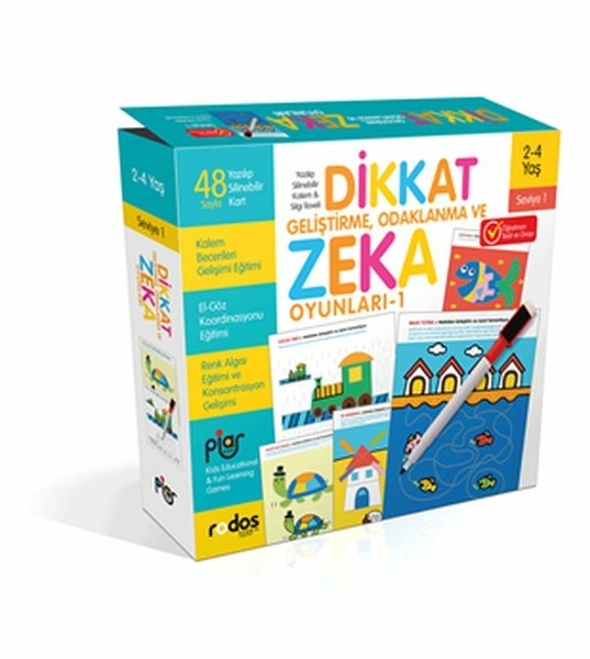 Dikkat Geliştirme, Odaklanma Ve Zeka Oyunları -Seviye 1