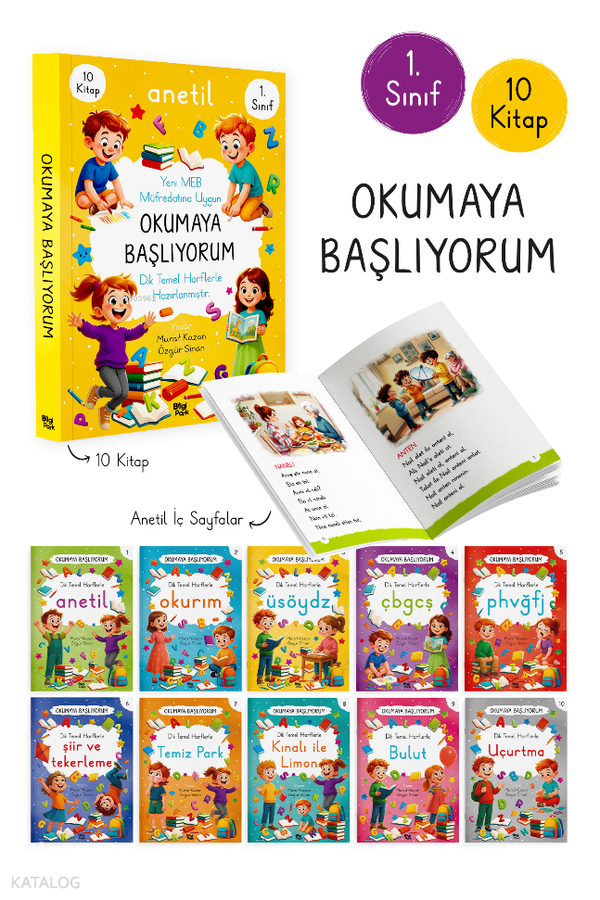 Okumaya Başlıyorum – ANETİL 10 Kitap Murat Kazan - Özgür Sinan