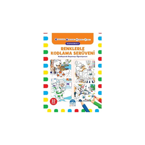 Renklerle Kodlama Serüveni (Koparmalı) - 1; Kodlayarak Boyamayı Öğreniyorum