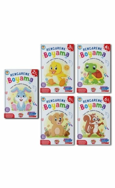 Rengarenk Boyama 5 Kitap Takım Kolektif