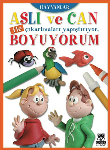 Aslı Ve Can İle Çıkartmaları Yapıştırıyor, Boyuyorum - Hayvanlar Kolektif