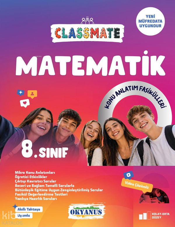 Okyanus Yayınları 8. Sınıf Matematik Konu Fasikülleri