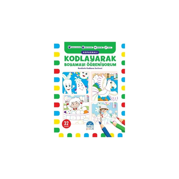 Kodlayarak Boyamayı Öğreniyorum (Koparmalı) - 1; Renklerle Kodlama Serüveni Kerem Altındağ
