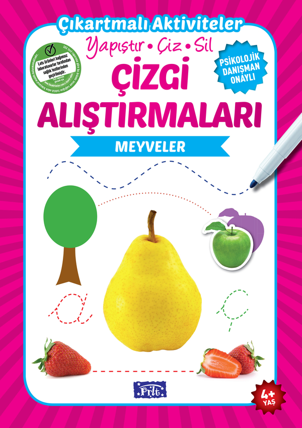 Meyveler - Çizgi Alıştırmaları Ülkü Unsu