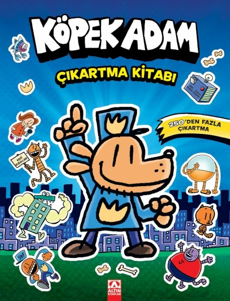 Köpek Adam Çıkartma Kitabı Dav Pilkey