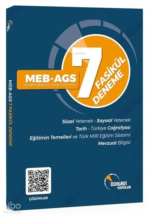 Doktrin Yayınları MEB AGS 7 li Deneme Sınavı Komisyon
