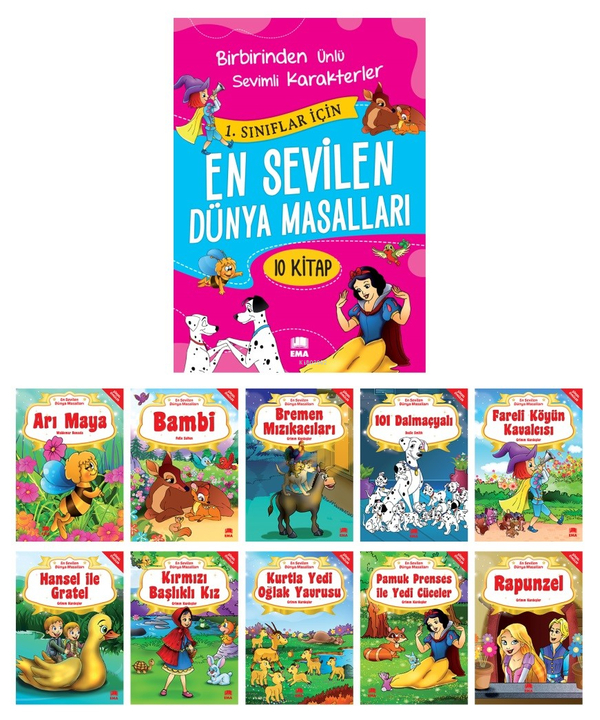 En Sevilen Dünya Masalları (10 Kitap Takım Büyük Boy)