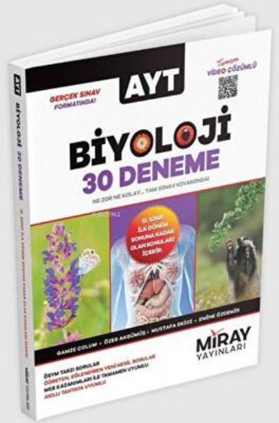 Miray AYT Biyoloji 30 Deneme (2023'E ÖZEL)