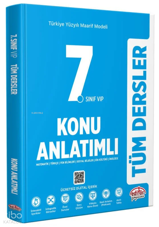 Editör 7. Sınıf Vıp Tüm Dersler Soru Bankası