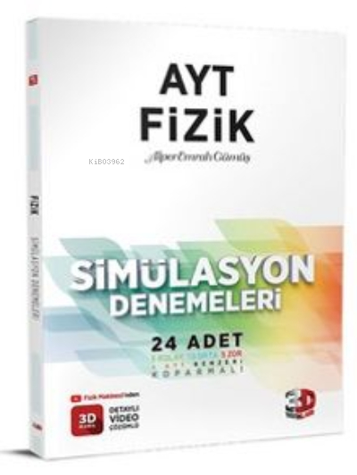3D Yayınları AYT Fizik Simülasyon Denemeleri Alper Emrah Gümüş