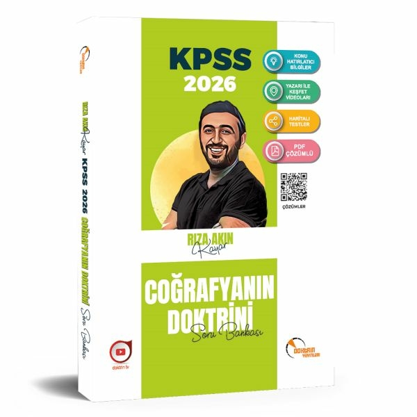 Doktrin Yayınları 2026 Kpss Coğrafya Soru Bankası Rıza Akın Kayar