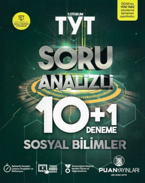 Puan Tyt Sosyal Bilimler Soru Analizli 10 + 1 Deneme (Yeni) Komisyon