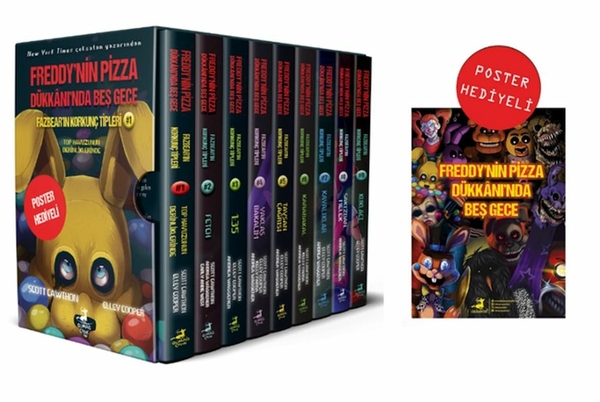 Fazbear’ın Korkunç Tipleri 9 Kitaplık Kutulu Set (Poster Hediyeli) Scott Cawthon