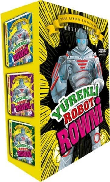 Yürekli Robot Rowni Seti - 3 Kitap Kutulu Erkan İşeri