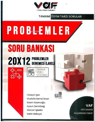 Problemler Soru Bankası Vaf Kolektif