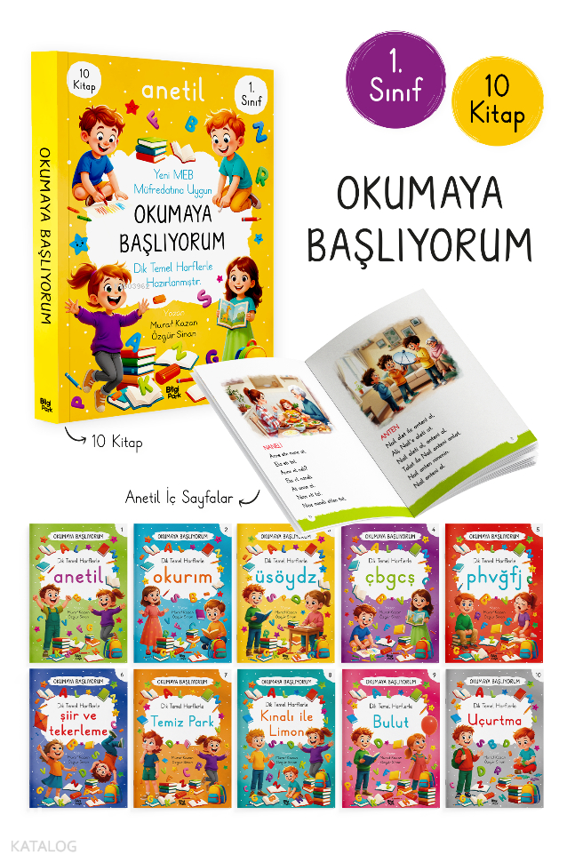 Okumaya Başlıyorum – ANETİL 10 Kitap Murat Kazan - Özgür Sinan
