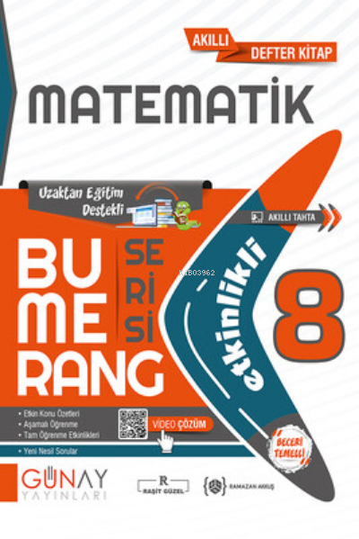 8. Sınıf Bumerang Matematik Etkinlikli Kitap Kolektif