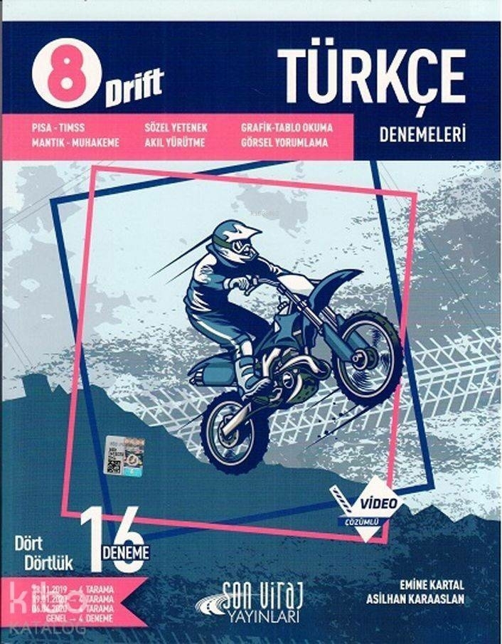 Son Viraj Yayınları 8. Sınıf LGS Türkçe Drift Serisi 16 lı Denemeleri Son Viraj