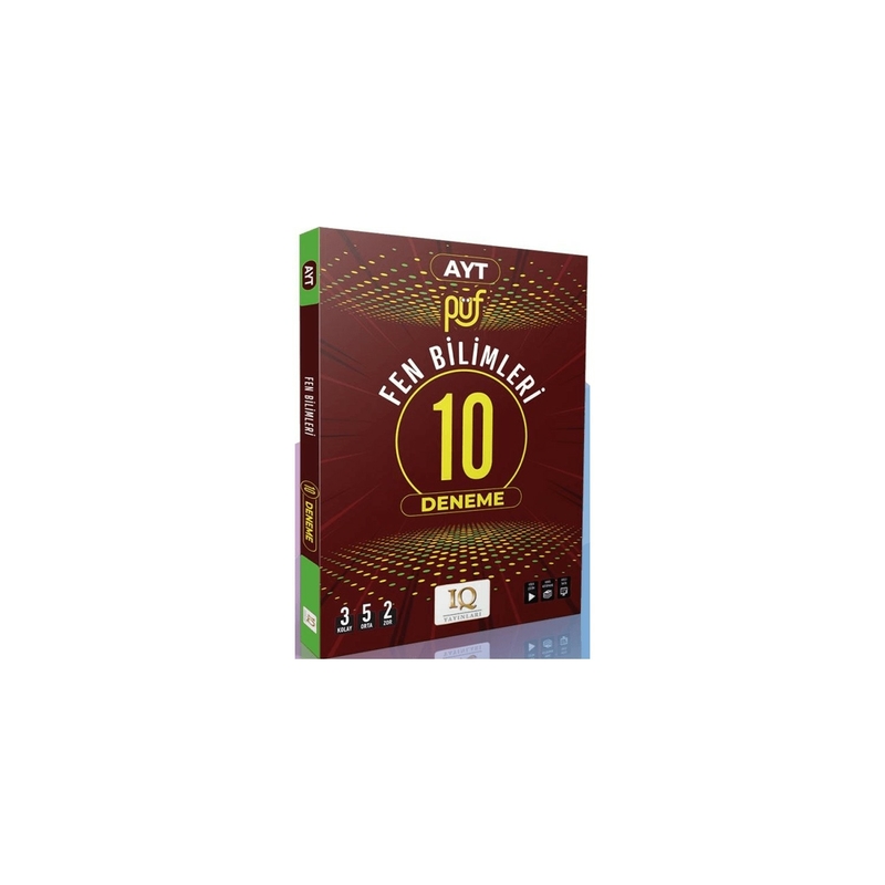 IQ Yayınları AYT Fen Bilimleri Püf 10 Branş Deneme