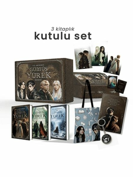 Gümüş Yürek Serisi - Üç Kitaplık Hediyeli Ciltli Kutu D. N. Archeron