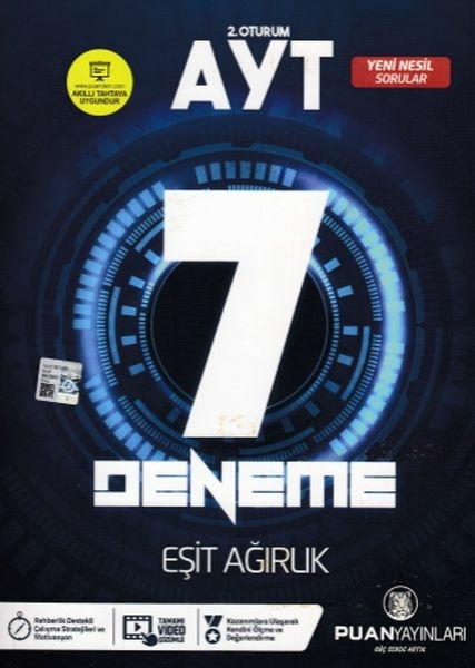 Puan Ayt 2. Oturum Ayt 7 Deneme Eşit Ağırlık (Yeni) Kolektif