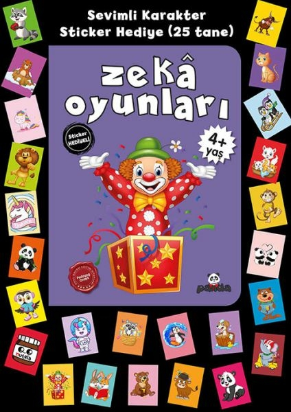 Stickerlı 4+ Yaş Zekâ Oyunları Pedagog Afife Çoruk