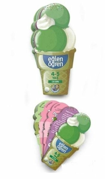 Eğlen Öğren Ice Cream - 120 Soru (4-5 Yaş) Kolektif