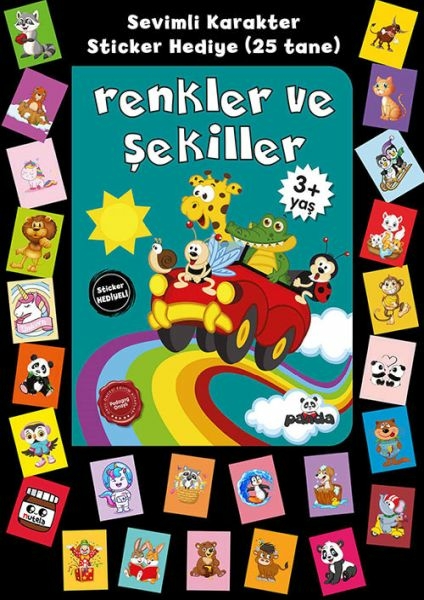 Stickerlı 3+ Yaş Renkler Ve Şekiller Pedagog Afife Çoruk