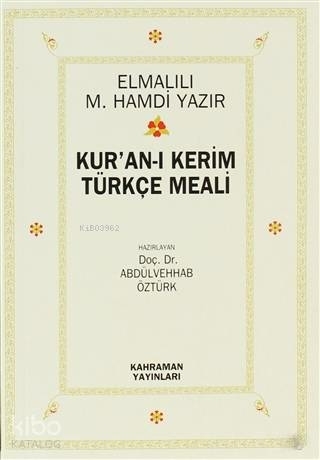 Kur'an-I Kerim Türkçe Meali