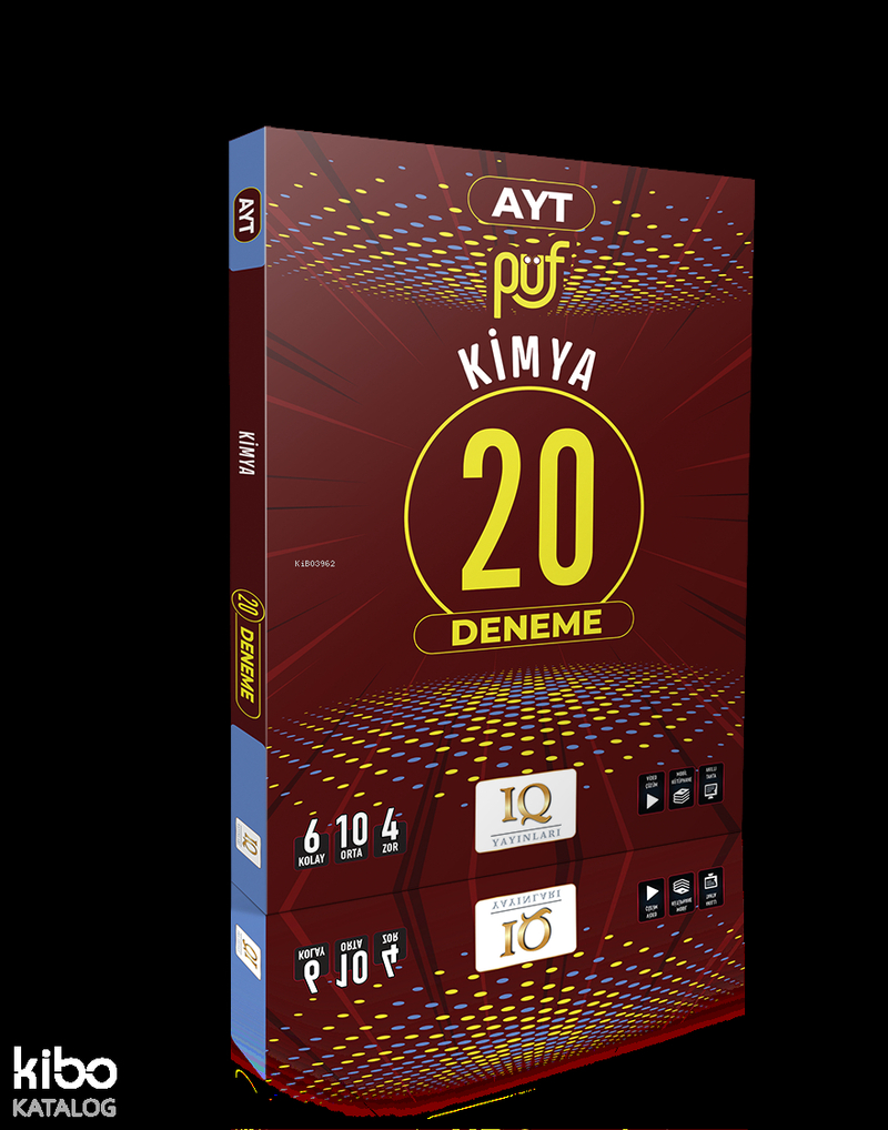 Iq Yayınları Ayt Püf Kimya 20 Branş Deneme