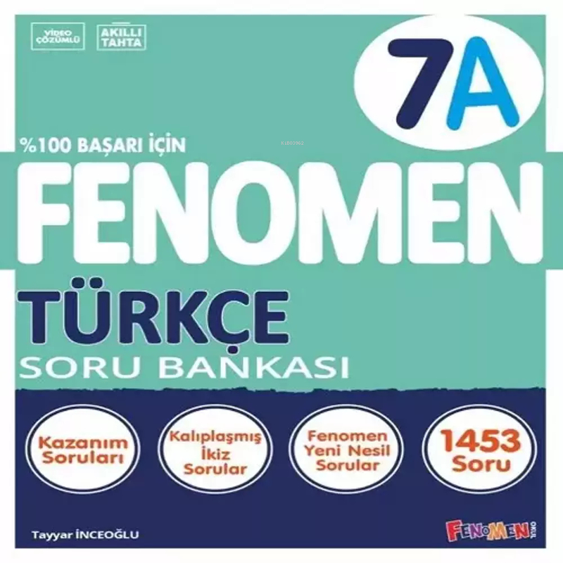 Fenomen Okul 2024 7. Sınıf Türkçe Soru Bankası A Yeni Nesile Kolay Geçiş