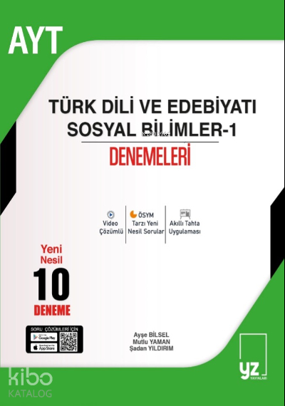 Ayt Türk Dili Ve Edebiyatı Sosyal Bilimleri-1 ;10 Deneme