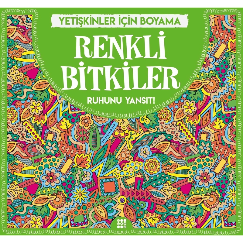 Renkli Bitkiler - Yetişkinler İçin Boyama Gizem Ulaş