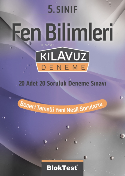 5.Sınıf Bloktest Fen Bilimleri Kılavuz Deneme