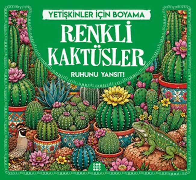 Renkli Kaktüsler & Yetişkinler İçin Boyama Ecem Sabır