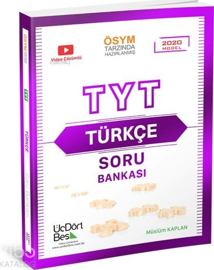 Üç Dört Beş Yayınları TYT Türkçe Soru Bankası Müslüm Kaplan