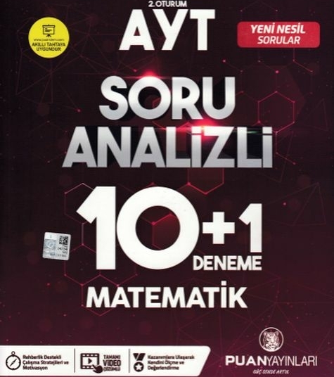 Puan Ayt 2. Oturum Soru Analizli 10+1 Deneme Matematik  (Yeni) Kolektif