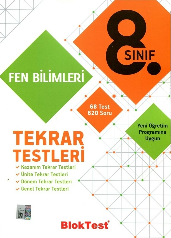 BlokTest Yayınları 8. Sınıf LGS Fen Bilimleri Tekrar Testleri BlokTest