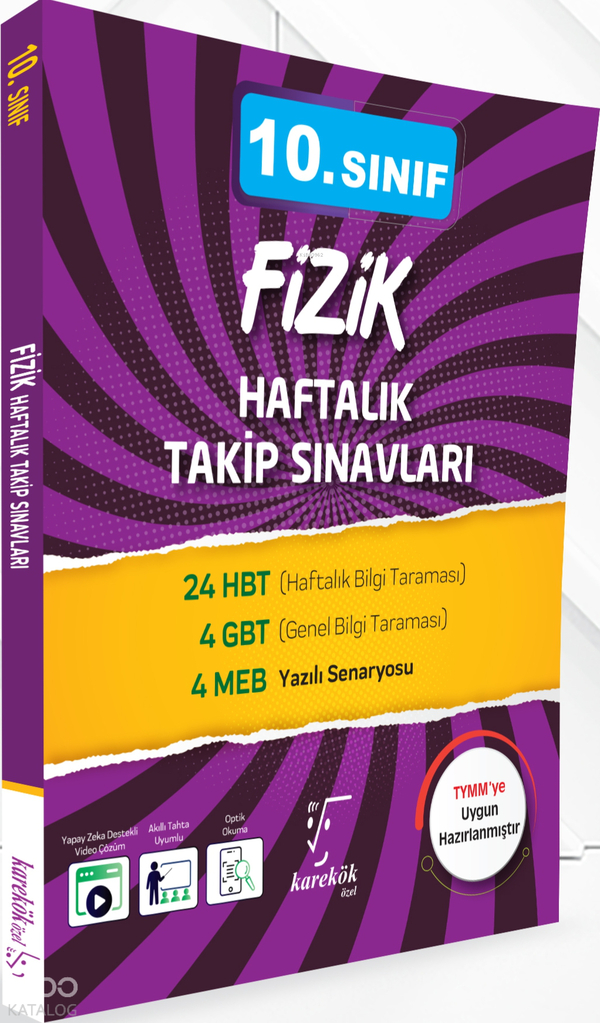 Karekök Yayınları 10. Sınıf Fizik Haftalık Takip Sınavları