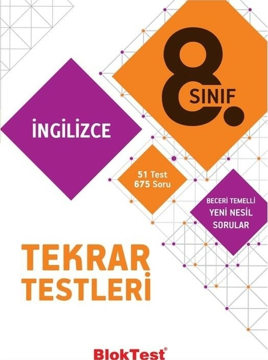BlokTest Yayınları 8. Sınıf LGS İngilizce Tekrar Testleri BlokTest