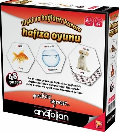 İLİŞKİ VE BAĞLANTI KURMA HAFIZA OYUNU 48 PARÇA +3 YAŞ