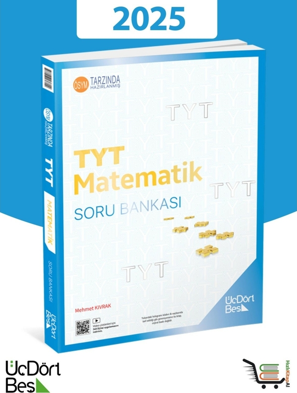 Üç Dört Beş Yayınları TYT Matematik Soru Bankası 2021 Model Üç Dört Beş Mehmet Kıvrak