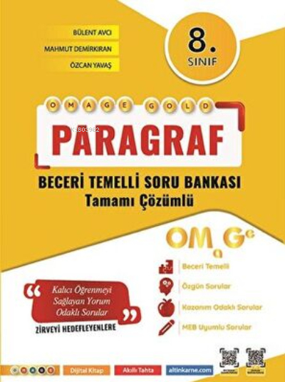 Omage 8. Sınıf  Gold Paragraf Soru Bankası Kolektif