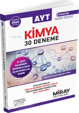 Ayt Kimya 1.Dönem Pratik Konu Özetli 30 Den.2020