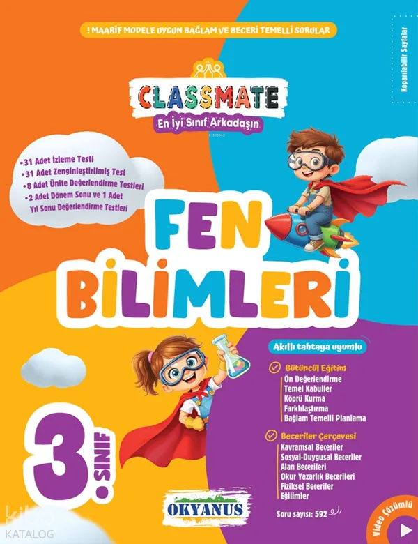 Okyanus Yayınları 3. Sınıf Classmate Fen Bilimleri Soru Bankası